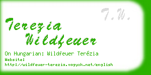 terezia wildfeuer business card